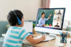 Online Education for Learning a New Language