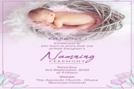 What are some creative ways to word a birth ceremony invitation?