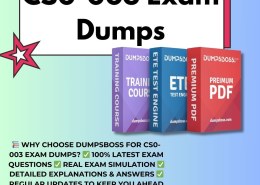 DumpsBoss Offers the Best CS0-003 Exam Dumps to Help You Pass